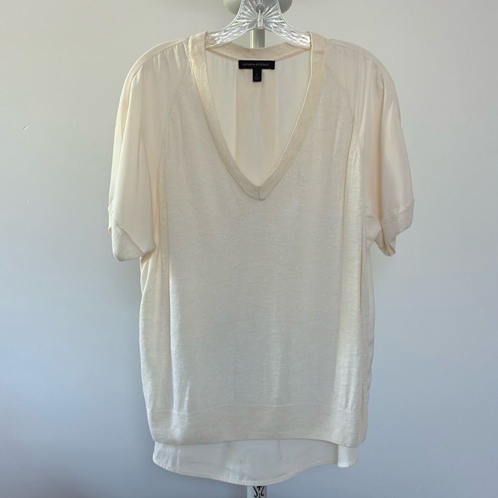 Banana Republic Ivory Top